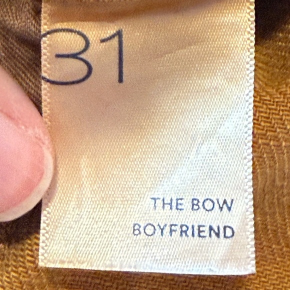 Anthroologie Pilcro Bow Boyfriend Trousers. Size 31 - Picture 14 of 16